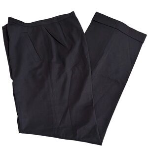 Lafayette 148 Black Stretch Wool Trousers Size 6